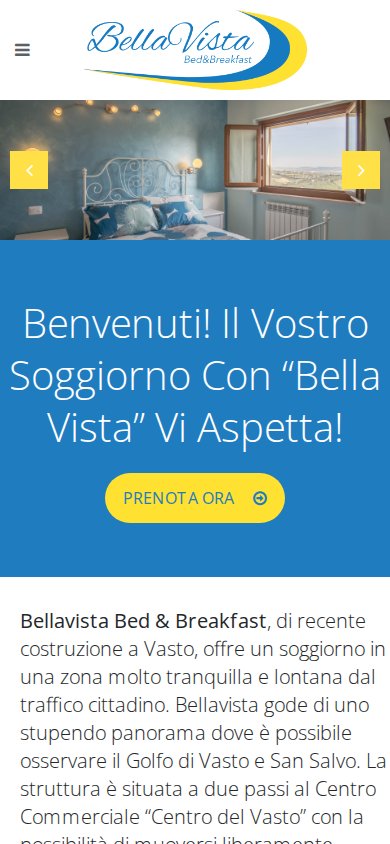 Bellavista B&B — sito su mobile