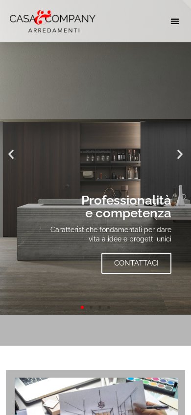 Casa & Company — website on mobile