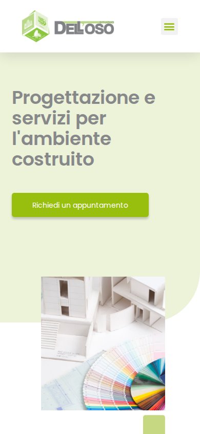 Studio Dell’Oso — website on mobile