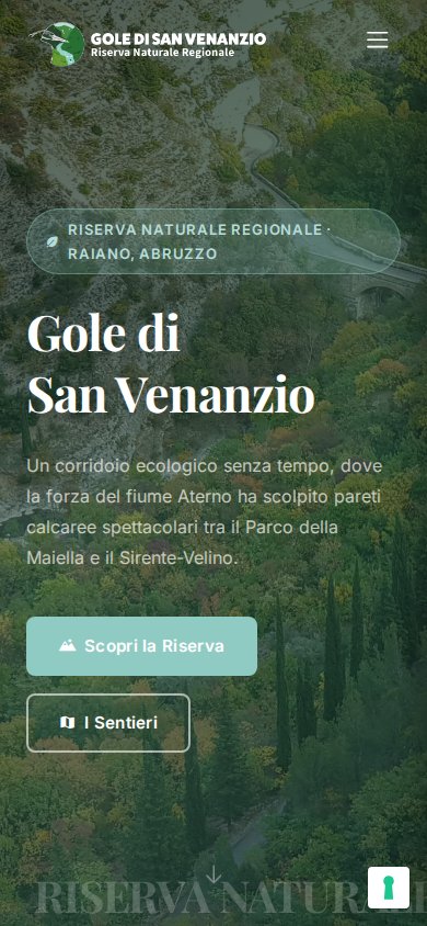 Gole di San Venanzio — sito su mobile