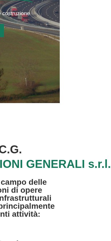 Grassi Costruzioni Generali — sito su mobile