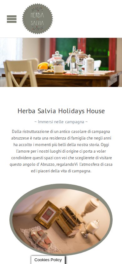 Herba Salvia — website on mobile