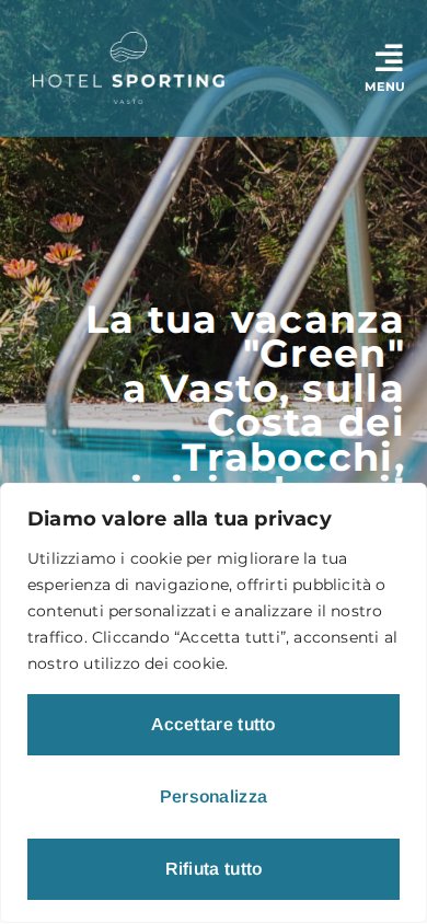 Hotel Sporting — website on mobile