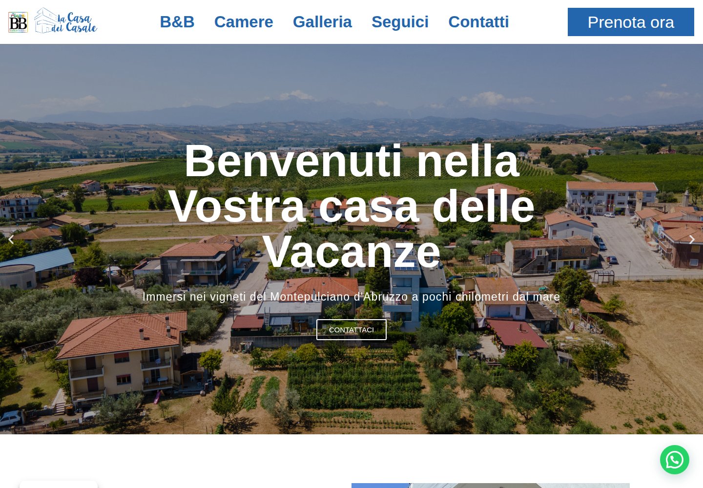 B&B La Casa del Casale — sito su desktop