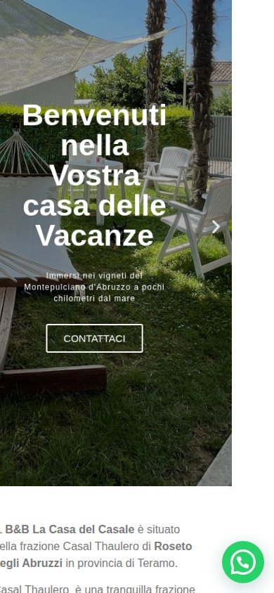 B&B La Casa del Casale — sito su mobile