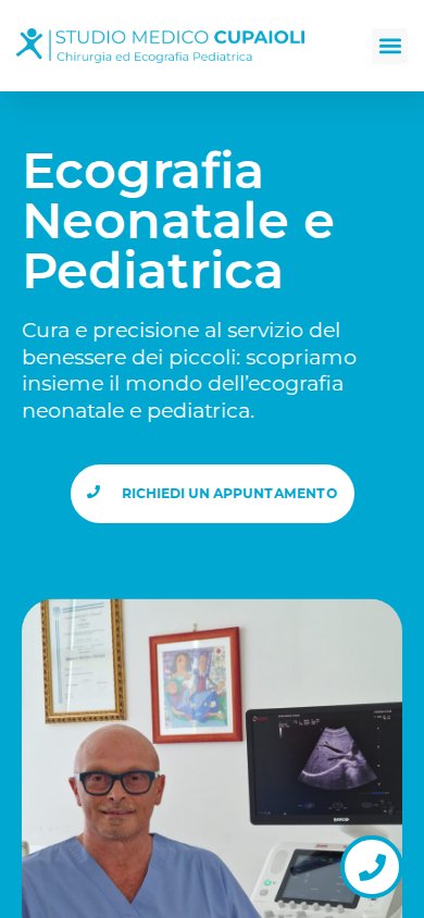 Dott. Massimo Cupaioli — sito su mobile