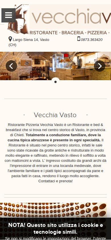 Vecchia Vasto — sito su mobile