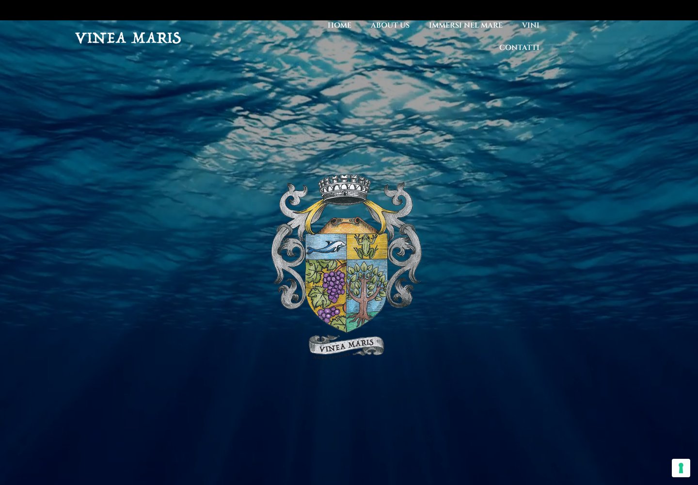 Vinea Maris — website on desktop
